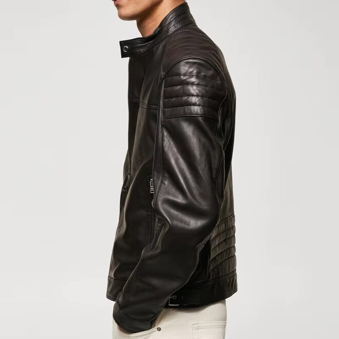 Mens High Quality Street Wear Leather Jacket