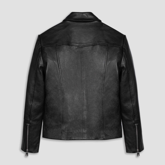 Fashionable Cool Zipper Autumn Popular Style Mens Leather Jacket