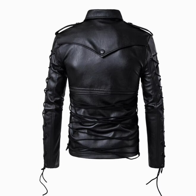 Breathable Mens Sheepskin Leather Jacket for Autumn