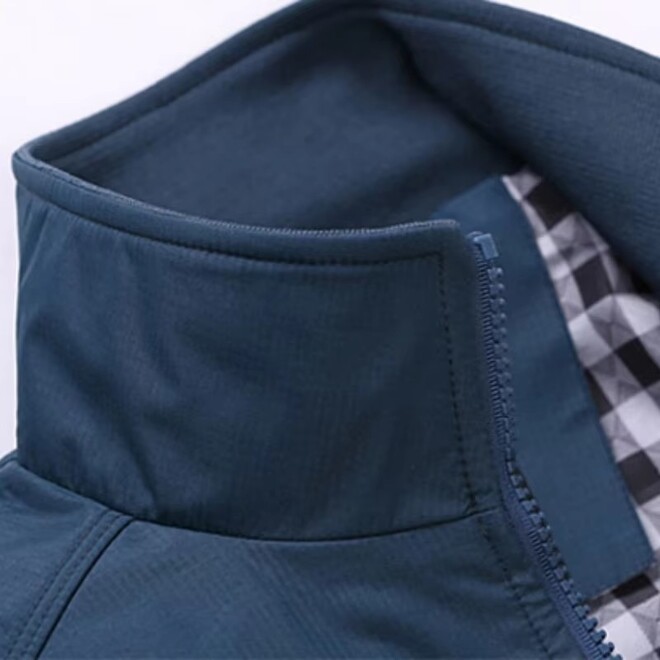 Autumn Mens Stand Collar Casual Zipper Jackets