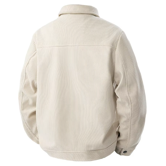Casual Cool Light Plush Pocket Button Mens Jacket