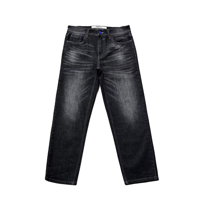 Mens Gradient Straight Mid Waist Jeans