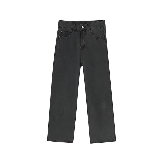 Wholesale 2 Prs of Mens Loose Vintage Style Straight Non Stretch Jeans