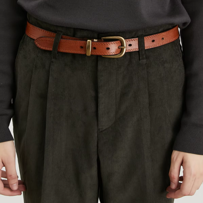 Mens Corduroy Casual Autumn High Waisted Pant