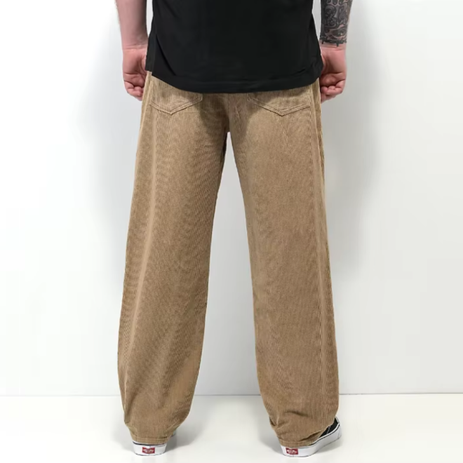 Autumn Loose Straight Corduroy Mens Trousers