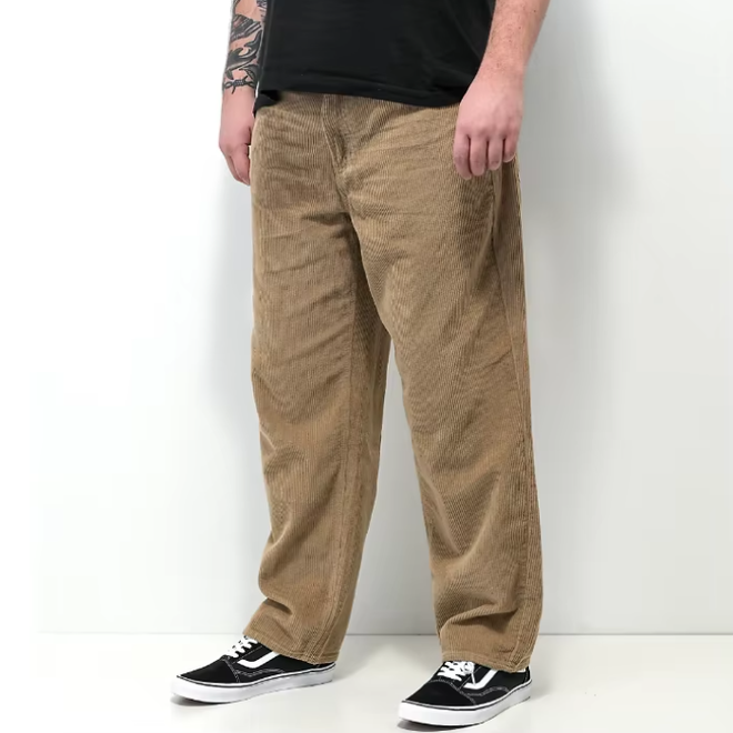 Autumn Loose Straight Corduroy Mens Trousers