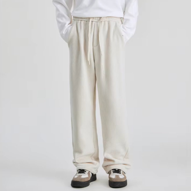 Drawstring Corduroy Pants for Men