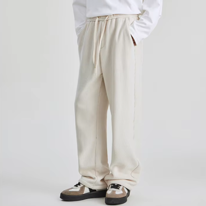Drawstring Corduroy Pants for Men