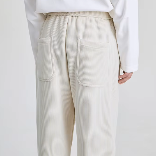 Drawstring Corduroy Pants for Men