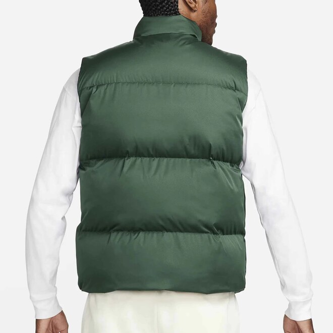 Stand Collar Zipper Pocket Quilted Down Puffer Mens Vest