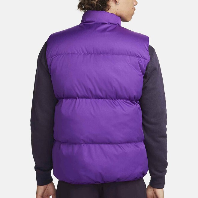Stand Collar Zipper Pocket Quilted Down Puffer Mens Vest