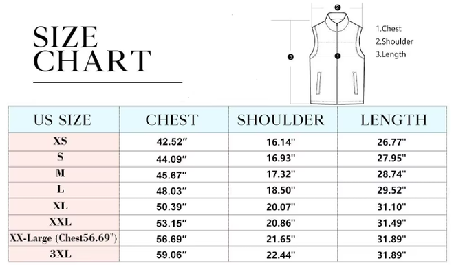 Mens Outdoor Thicken Light Weight Padded Vest