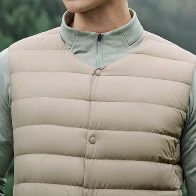Mens Casual Outdoor 800 Filling Lightweight Warm Mountaineering Windproof Ribs Down Jacket