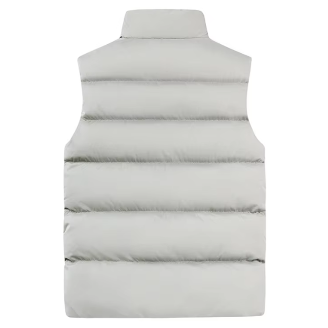 Mens Casual Autumn Down Vest with Zippers