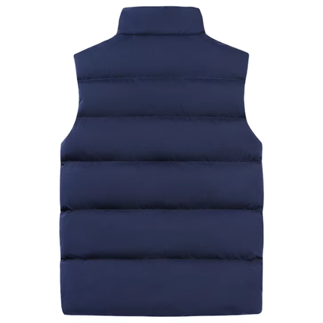 Mens Casual Autumn Down Vest with Zippers